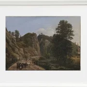 Johan Christian Dahl – Plauenscher Grund bei Dresden  1818 | Giclée Kunstdruck gerahmt