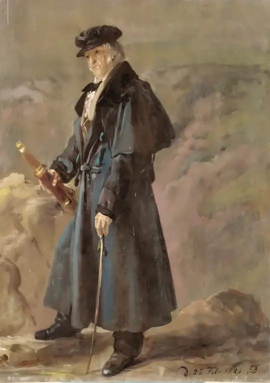 Johan Christian Dahl | Portræt af den polske general Karol Kniaziewicz - 1825 | Indrammet kunsttryk | Romantic | formida