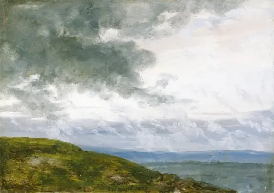 Johan Christian Dahl | Stormskyer - 1835 | Romantic | formida