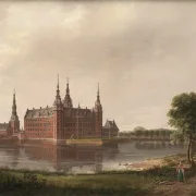 Johan Christian Dahl | Frederiksborg Slot - 1817 | Indrammet kunsttryk | Romantic | formida