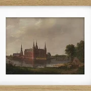 Johan Christian Dahl – Schloss Frederiksborg 1817 | Giclée Kunstdruck gerahmt