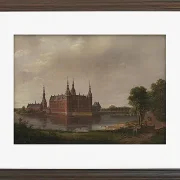 Johan Christian Dahl – Schloss Frederiksborg 1817 | Giclée Kunstdruck gerahmt