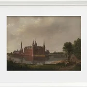 Johan Christian Dahl – Schloss Frederiksborg 1817 | Giclée Kunstdruck gerahmt