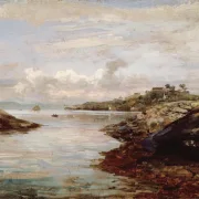 Johan Christian Dahl | Fredriksberg Befæstning på Nordnes i Bergen - 1834 | Indrammet kunsttryk | Romantic | formida