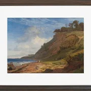 Johan Lundbye – Blick von Kitnæs auf den Roskilde-Fjord 1836 | Giclée Kunstdruck gerahmt