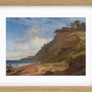 Johan Lundbye – Blick von Kitnæs auf den Roskilde-Fjord 1836 | Giclée Kunstdruck gerahmt
