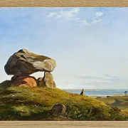 Johan Lundbye – Dolmen bei Raklev, Røsnæs 1839 | Giclée Kunstdruck gerahmt