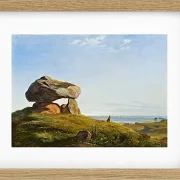 Johan Lundbye – Dolmen bei Raklev, Røsnæs 1839 | Giclée Kunstdruck gerahmt