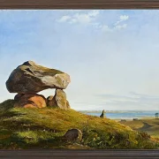 Johan Lundbye – Dolmen bei Raklev, Røsnæs 1839 | Giclée Kunstdruck gerahmt
