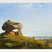 Johan Lundbye – Dolmen bei Raklev, Røsnæs 1839 | Giclée Kunstdruck gerahmt