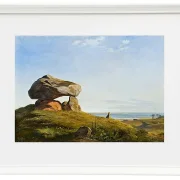 Johan Lundbye – Dolmen bei Raklev, Røsnæs 1839 | Giclée Kunstdruck gerahmt