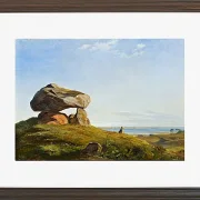 Johan Lundbye – Dolmen bei Raklev, Røsnæs 1839 | Giclée Kunstdruck gerahmt