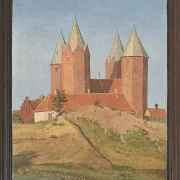 Johan Lundbye – Kalundborg Kirche 1837 | Giclée Kunstdruck gerahmt