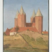 Johan Lundbye – Kalundborg Kirche 1837 | Giclée Kunstdruck gerahmt