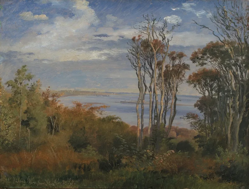 Johan Lundbye – Kolås Wald, Vejrhøj 1835 | Giclée Kunstdruck gerahmt