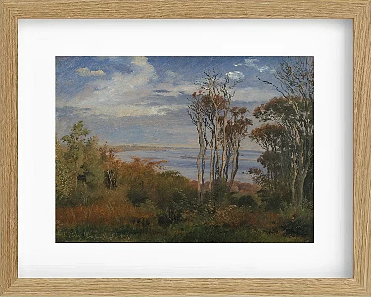 Johan Lundbye – Kolås Wald, Vejrhøj 1835 | Giclée Kunstdruck gerahmt