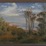 Johan Lundbye – Kolås Wald, Vejrhøj 1835 | Giclée Kunstdruck gerahmt