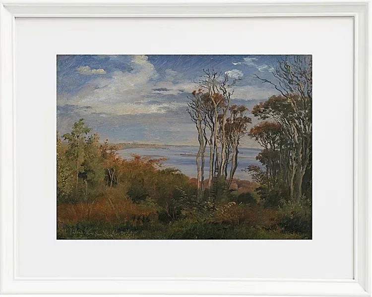 Johan Lundbye – Kolås Wald, Vejrhøj 1835 | Giclée Kunstdruck gerahmt