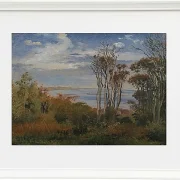 Johan Lundbye – Kolås Wald, Vejrhøj 1835 | Giclée Kunstdruck gerahmt