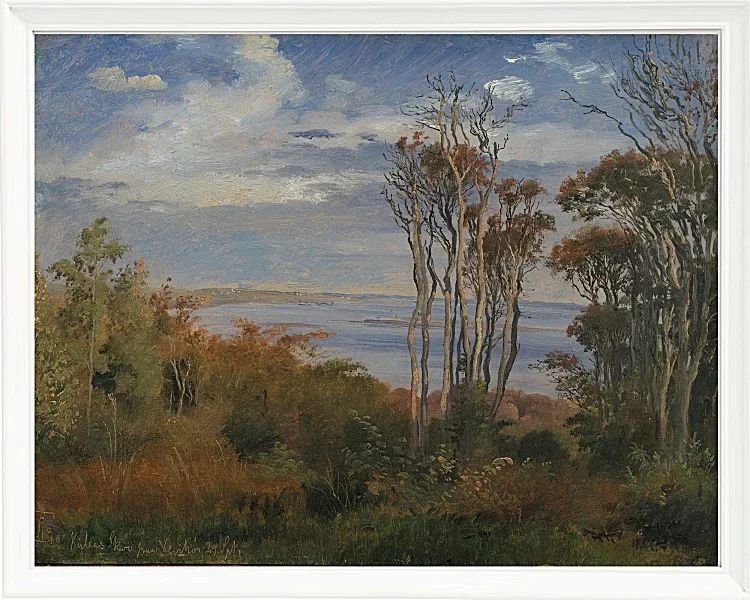 Johan Lundbye – Kolås Wald, Vejrhøj 1835 | Giclée Kunstdruck gerahmt