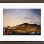 Johan Lundbye – Seeländische Landschaft 1840 | Giclée Kunstdruck gerahmt