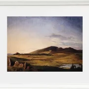 Johan Lundbye – Seeländische Landschaft 1840 | Giclée Kunstdruck gerahmt