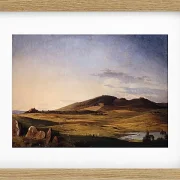 Johan Lundbye – Seeländische Landschaft 1840 | Giclée Kunstdruck gerahmt