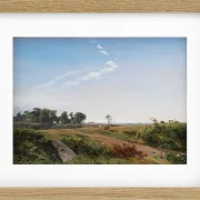 Johan Lundbye – Seeländische Landschaft 1845 | Giclée Kunstdruck gerahmt
