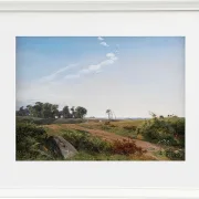 Johan Lundbye – Seeländische Landschaft 1845 | Giclée Kunstdruck gerahmt
