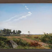 Johan Lundbye – Seeländische Landschaft 1845 | Giclée Kunstdruck gerahmt