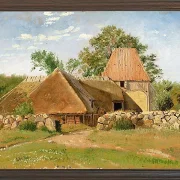Johan Lundbye – Ziegelei in Asnæs 1847 | Giclée Kunstdruck gerahmt