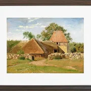 Johan Lundbye – Ziegelei in Asnæs 1847 | Giclée Kunstdruck gerahmt