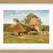 Johan Lundbye – Ziegelei in Asnæs 1847 | Giclée Kunstdruck gerahmt
