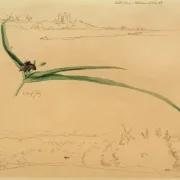Johan T. Lundbye | Udsigt over Kalundborg - 1847 | Indrammet kunsttryk | Danmarks Guldalder | formida