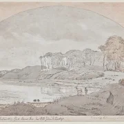 Johan T. Lundbye | Asnæs Skov, Bay at Kalundborg Fjord - 1839 | Indrammet kunsttryk | Danmarks Guldalder | formida