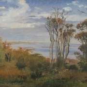 Johan T. Lundbye | Kolås Wald, Vejrhøj - 1835 | Gerahmter Kunstdruck | Goldenes Zeitalter Dänemark | formida