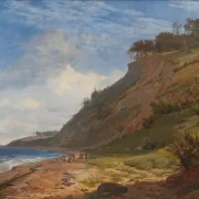 Johan T. Lundbye | Blick von Kitnæs auf den Roskilde-Fjord – 1836 | Gerahmter Kunstdruck | Goldenes Zeitalter Dänemark | formida