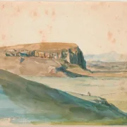Johan T. Lundbye | Landskab nær Rom - 1845 | Indrammet kunsttryk | Danmarks Guldalder | formida
