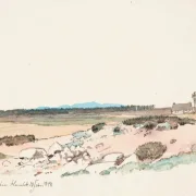 Johan T. Lundbye | Landskab af Hornbæk - 1848 | Indrammet kunsttryk | Danmarks Guldalder | formida