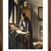Johannes Vermeer | Der Geograph – 1666 | Gallery Edition | Gerahmter Kunstdruck | Barock