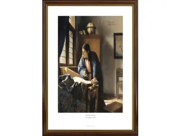 Johannes Vermeer | Der Geograph – 1666 | Gallery Edition | Gerahmter Kunstdruck | Barock