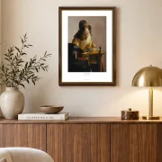 Johannes Vermeer | Kniplingsmageren - 1670 | Gallery Edition | Indrammet kunsttryk | Barok