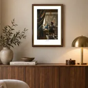 Johannes Vermeer | Malerkunsten - 1666 | Indrammet kunsttryk | Barok