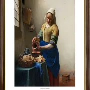 Johannes Vermeer | Die Milchmagd - 1658 | Gallery Edition | Gerahmter Kunstdruck | Barock