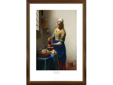 Johannes Vermeer | Die Milchmagd - 1658 | Gallery Edition | Gerahmter Kunstdruck | Barock