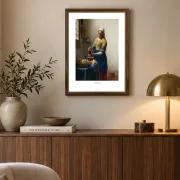 Johannes Vermeer | Die Milchmagd - 1658 | Gallery Edition | Gerahmter Kunstdruck | Barock