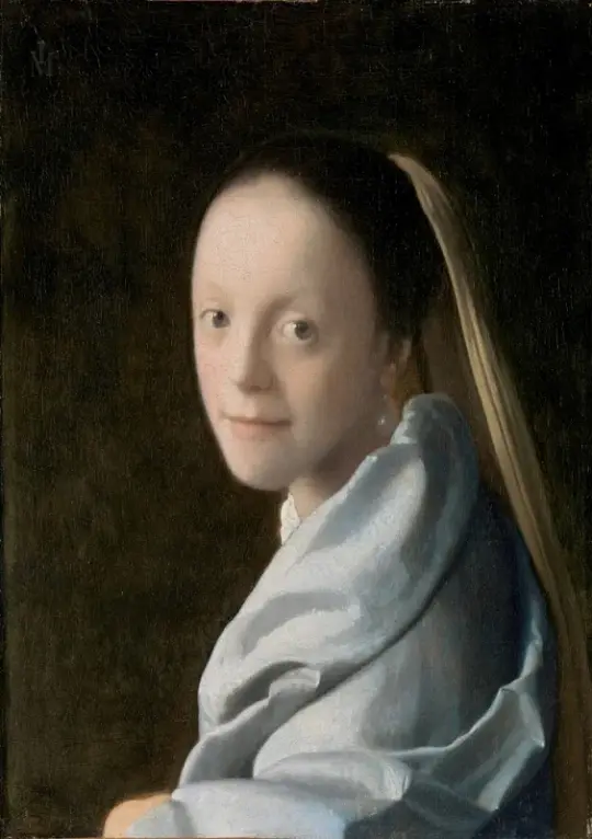 Johannes Vermeer | Studie af en ung kvinde - 1667 | Indrammet kunsttryk | Barok | formida