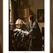 Johannes Vermeer | Astronomen - 1668 | Gallery Edition | Indrammet kunsttryk | Barok