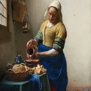 Johannes Vermeer | Die Milchmagd - 1658 | Giclée Kunstdruck gerahmt