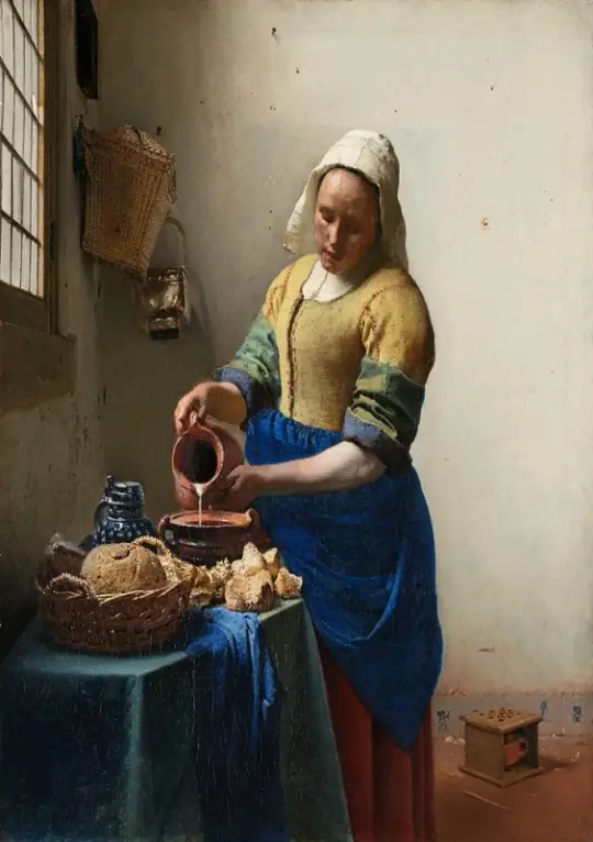 Johannes Vermeer | Die Milchmagd - 1658 | Giclée Kunstdruck gerahmt